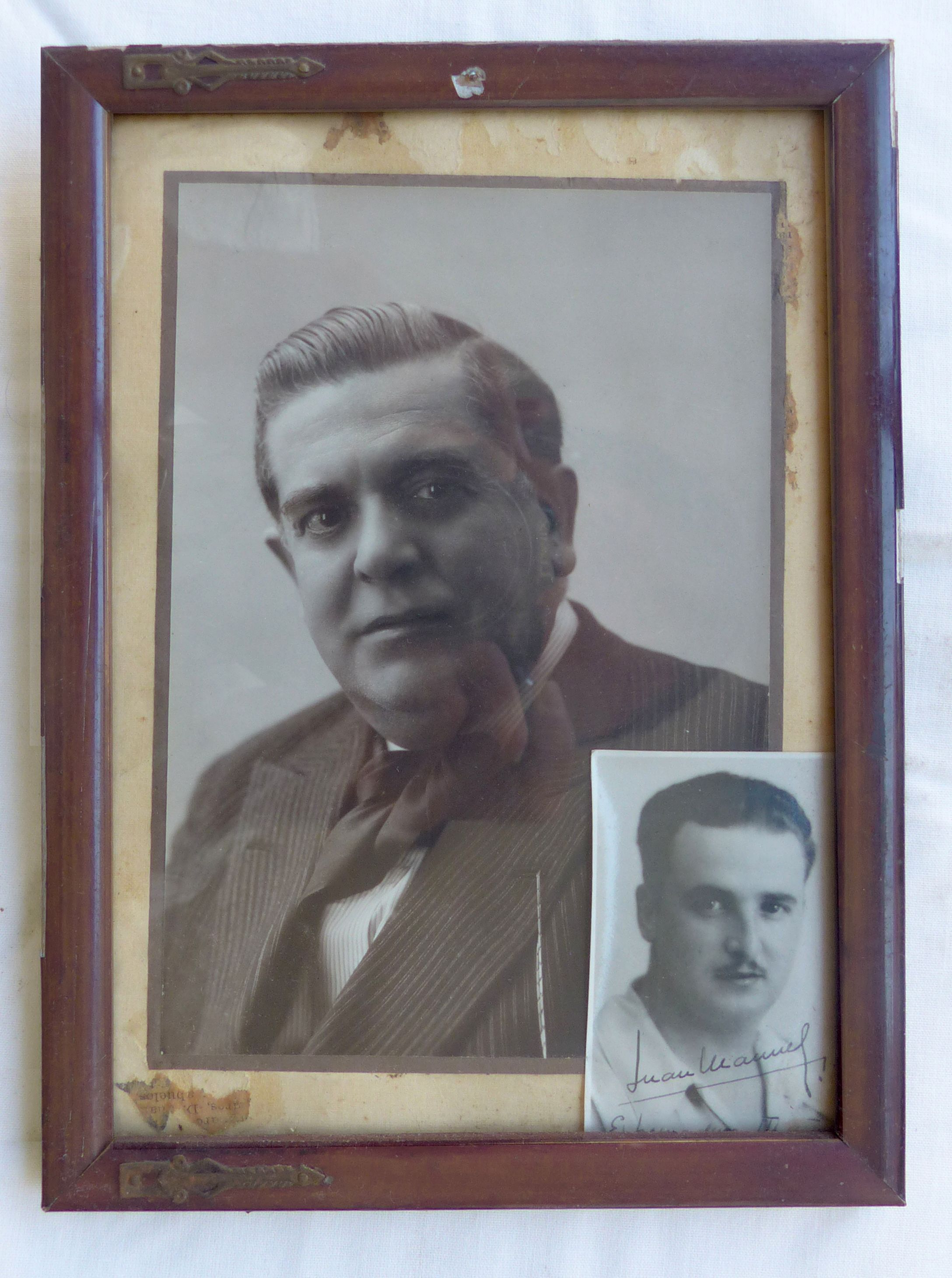 2.	Retratos de Francisco Arroyo y Juan Manuel Arroyo, en la casa familiar