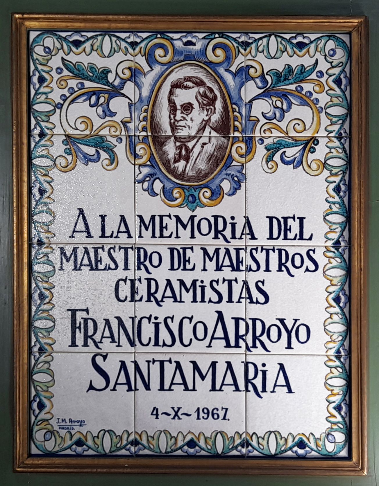 5.	Homenaje de Juan Manuel a su padre Francisco “maestro de maestros ceramistas”, 1967./ fotografía: José Luis Toledano.