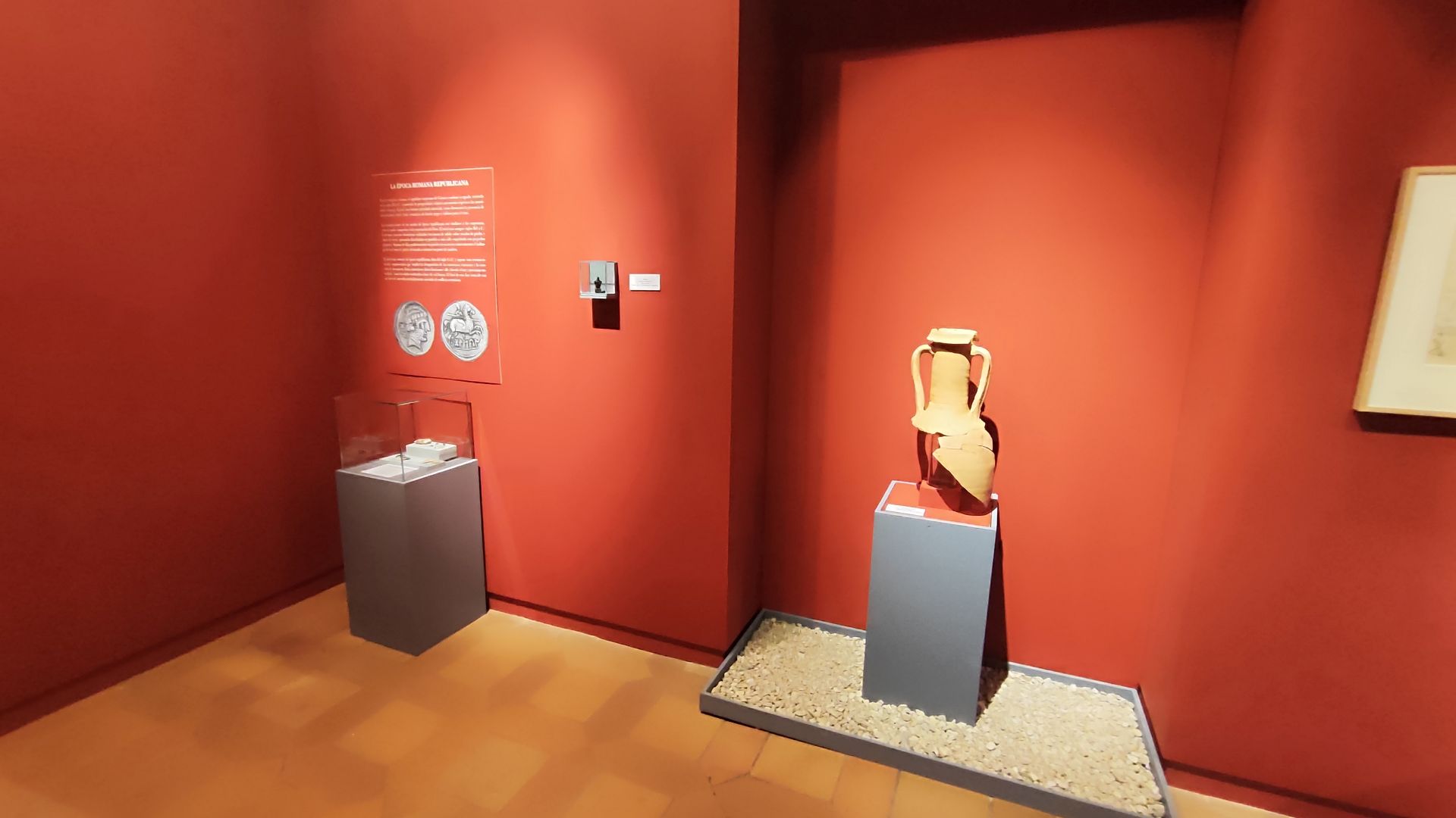 Salas de la exposición referentes al período romano.