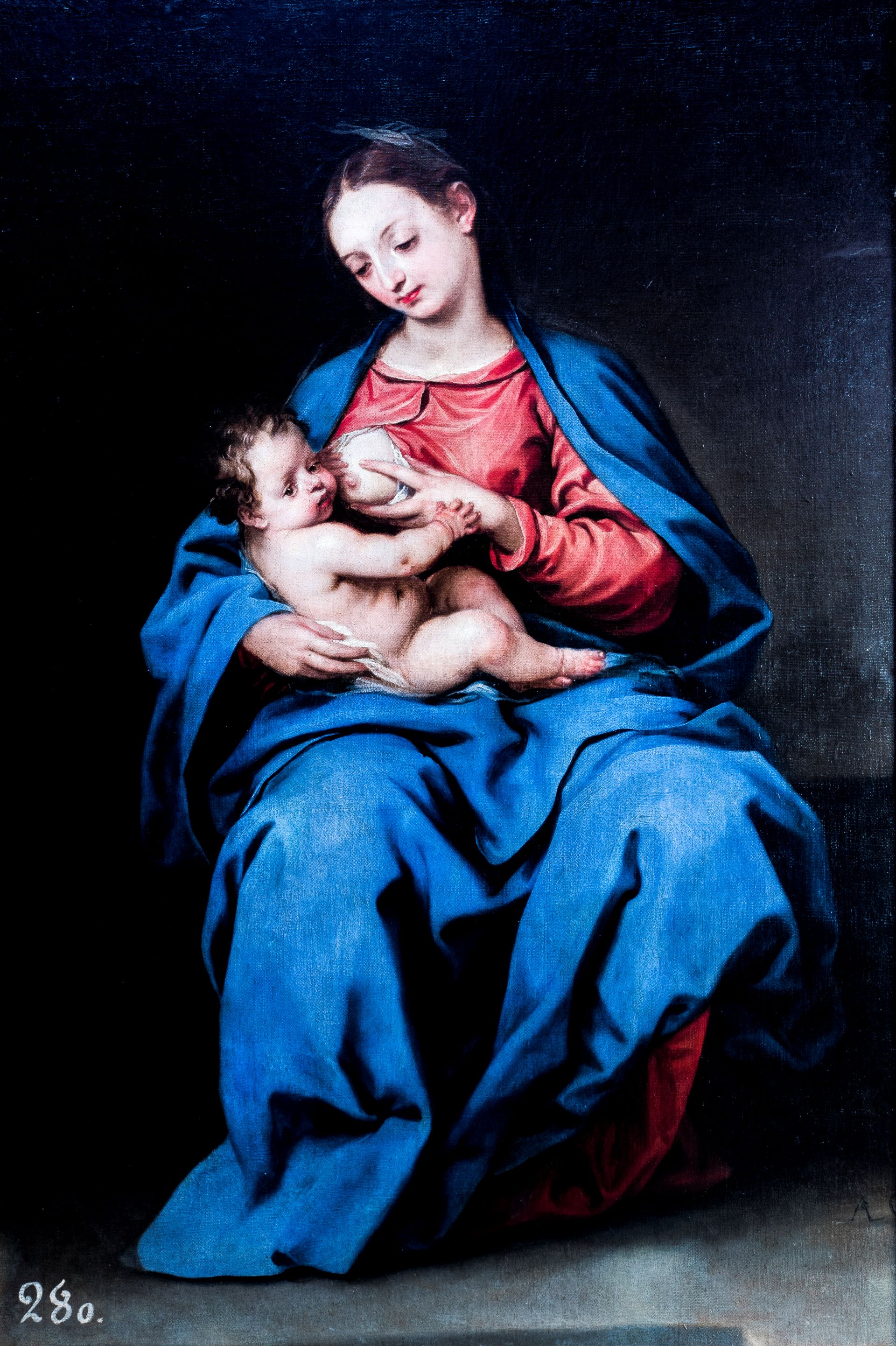 Virgen de la Leche de Alonso Cano en el Museo Provincial de Guadalajara.