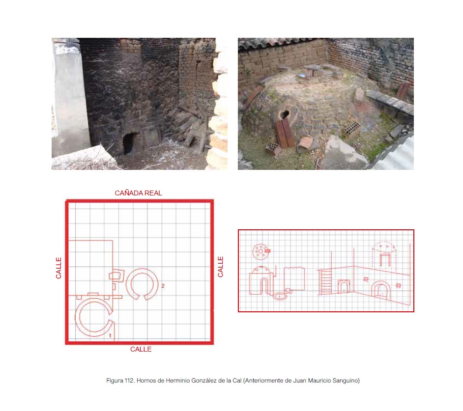 Fotos y croquis de un horno. Imagen del libro: La cerámica de El Puente del Arzobispo.