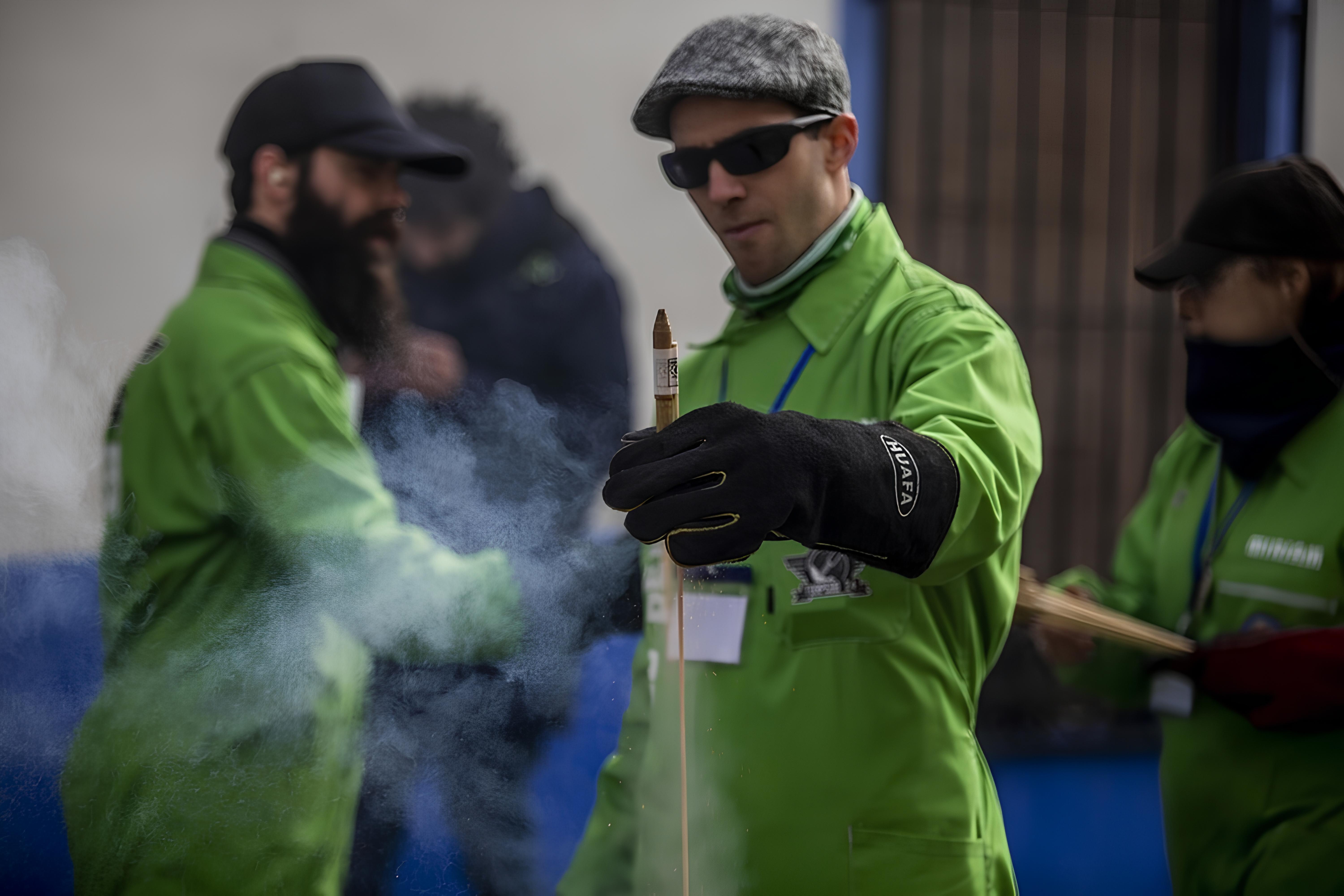 Cohetero. Ayuntamiento de Villarta de San Juan (Ciudad Real) 