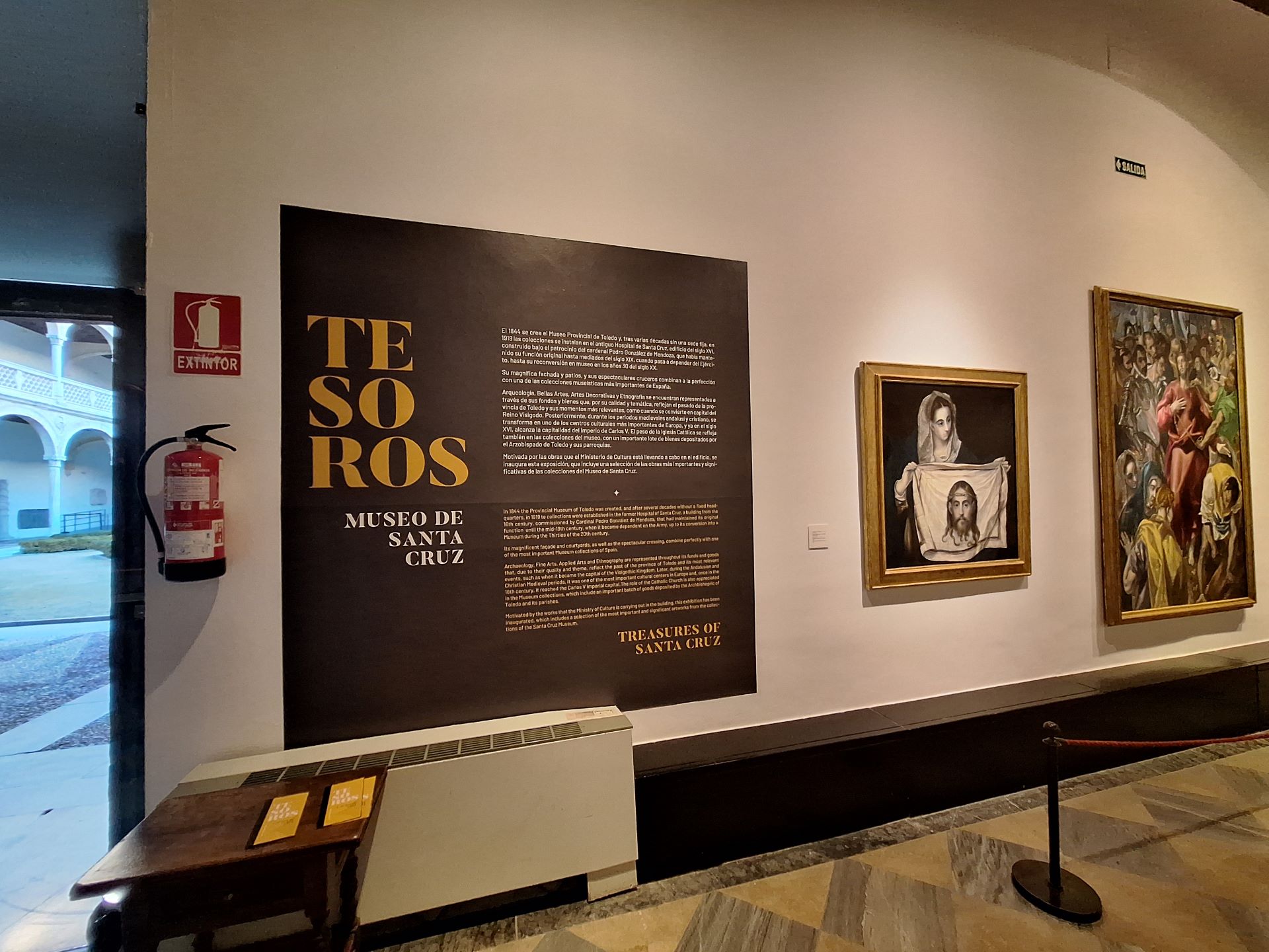 Exposición Tesoros en el Museo de Santa Cruz 