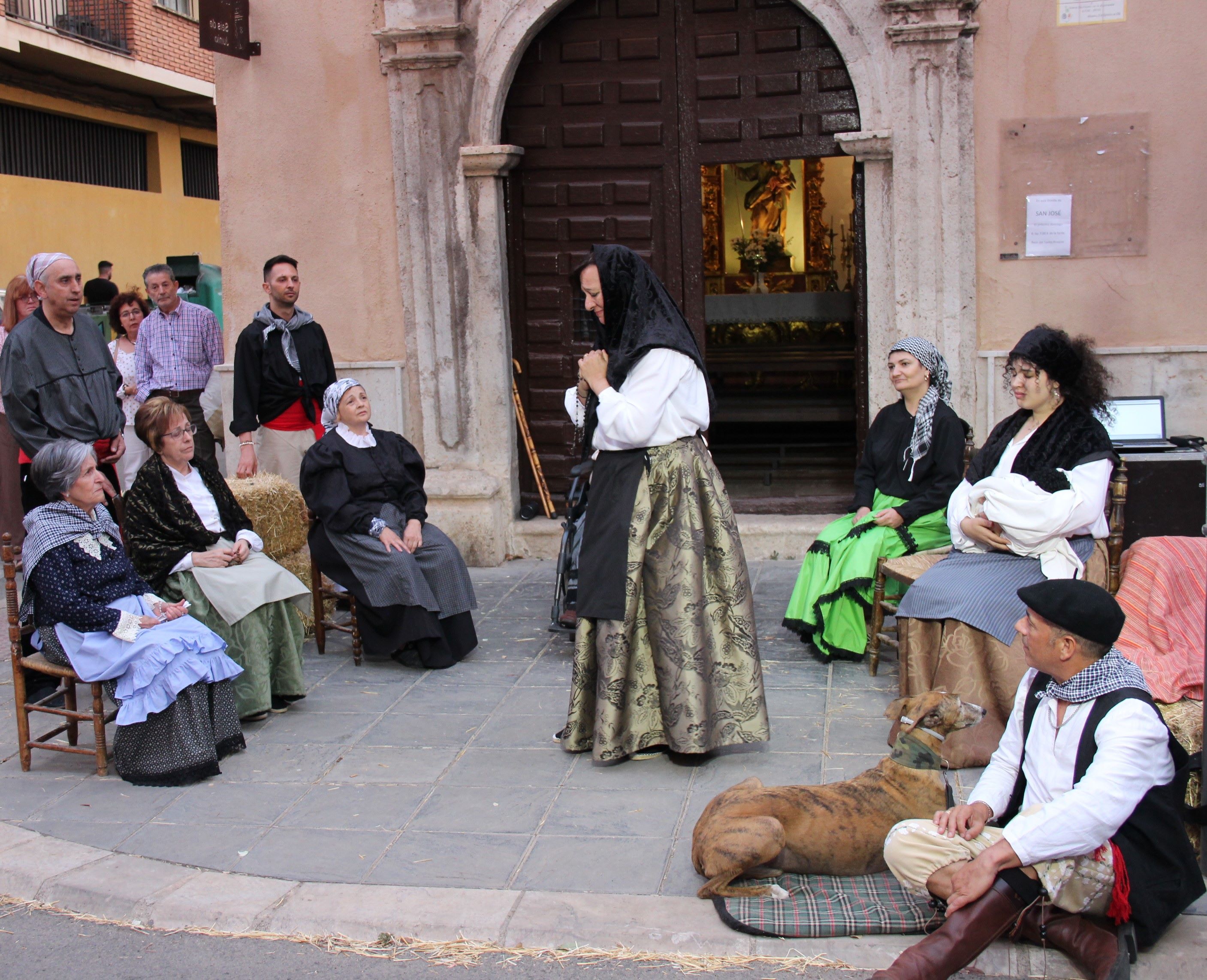 Escena de Suenan las Campanas. Relato recreado de la Mancha en 1808. Foto cedida por Antonio Pascual Izquierdo del Grupo Artístico-Literario El Trascacho