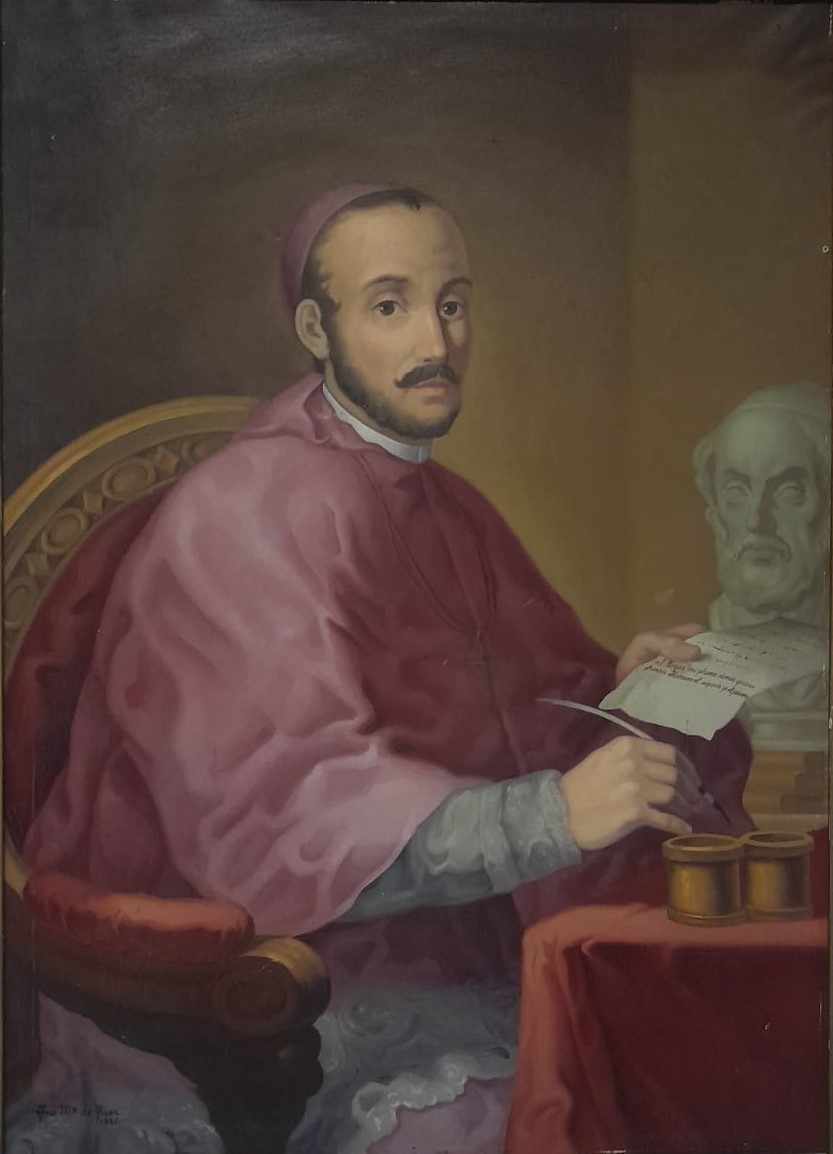 Retrato de Bernardo de Balbuena, obra de José María de Juan Undiano (1941). Fuente: IES Bernardo de Balbuena.
