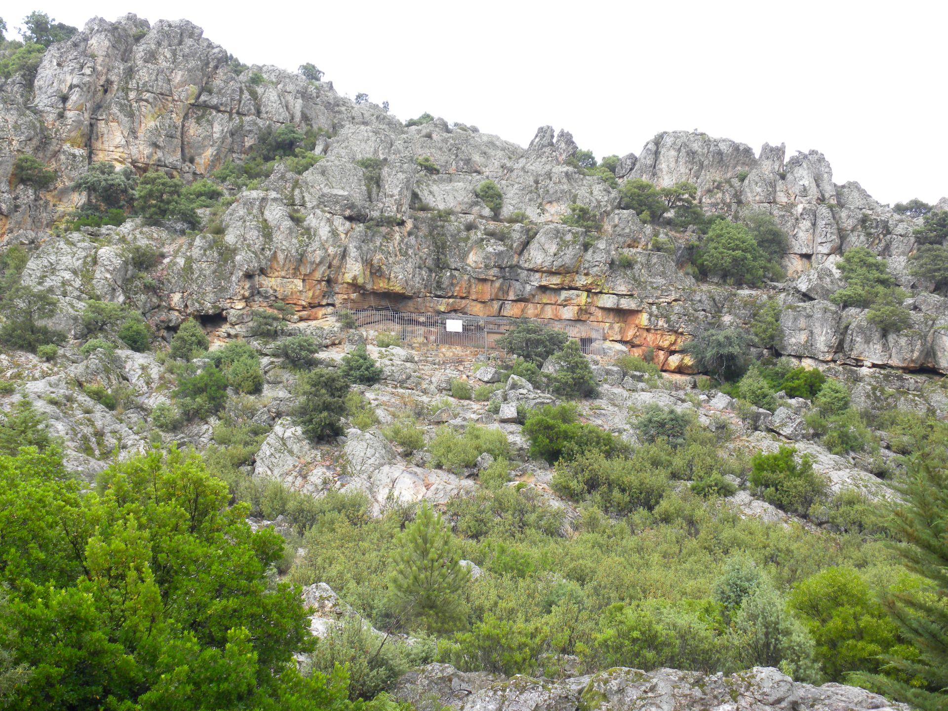 Peña Escrita. Vista general del yacimiento. Macarena Fernández