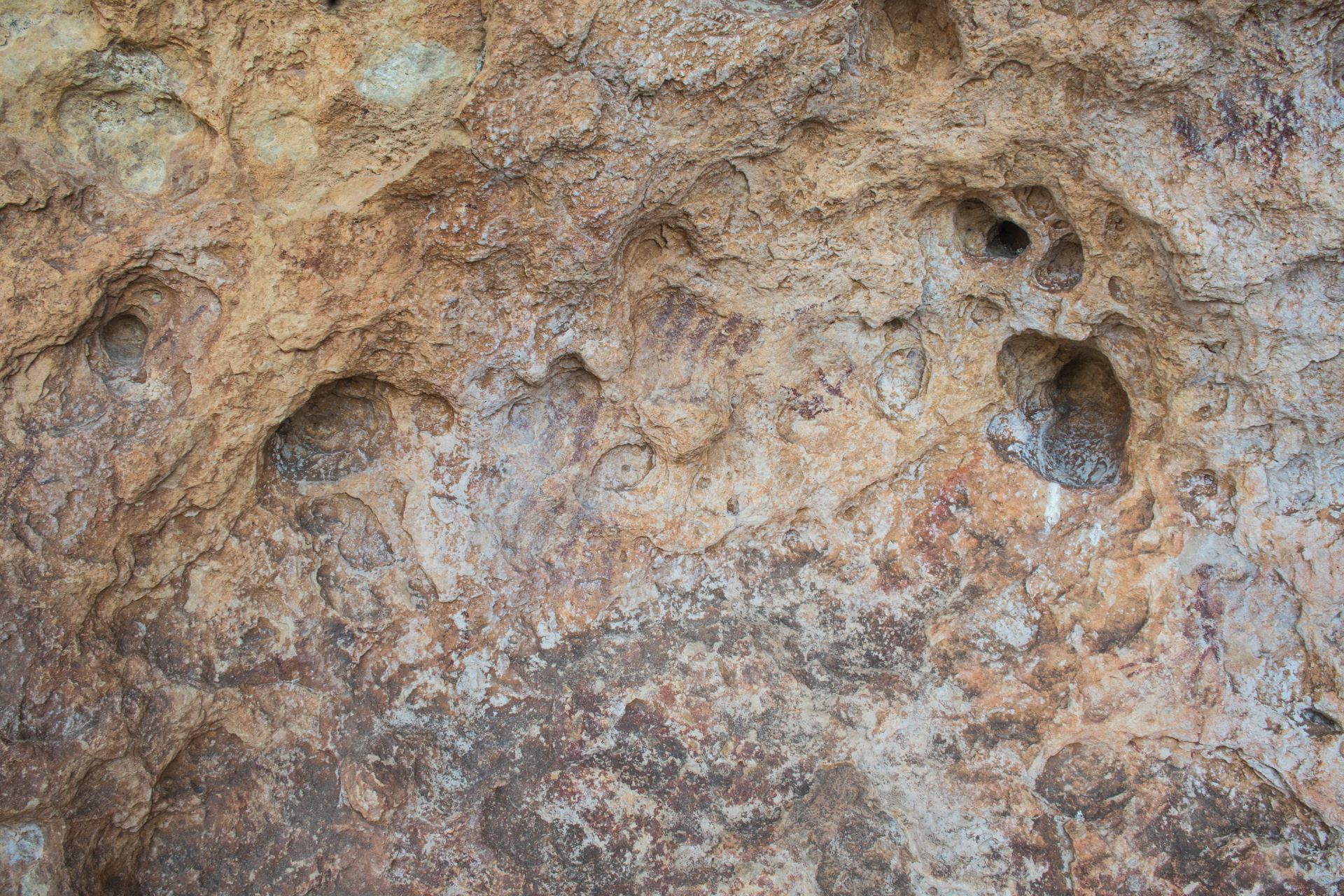 Cueva de la Vieja (Alpera, Albacete). Motivos esquemáticos (barras). Fuente: Portal de Cultura JCCM. 