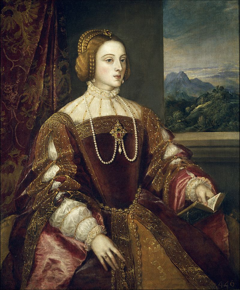 Retrato de Isabel de Portugal por Tiziano. Museo del Prado.