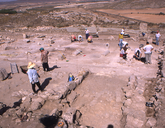 Trabajos de excavación en la basílica visigoda