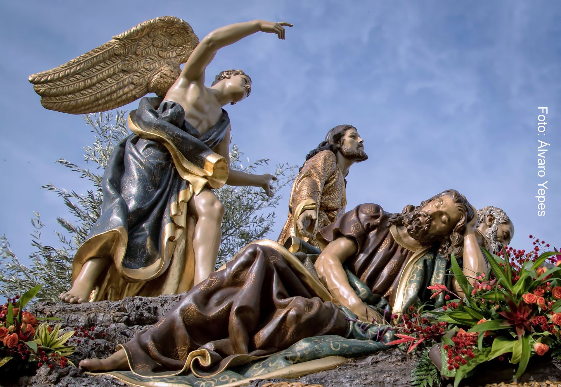 Foto: Álvaro Yepes. Paso de Misterio de la Oración del Huerto, del escultor Federico Coullaut Valera