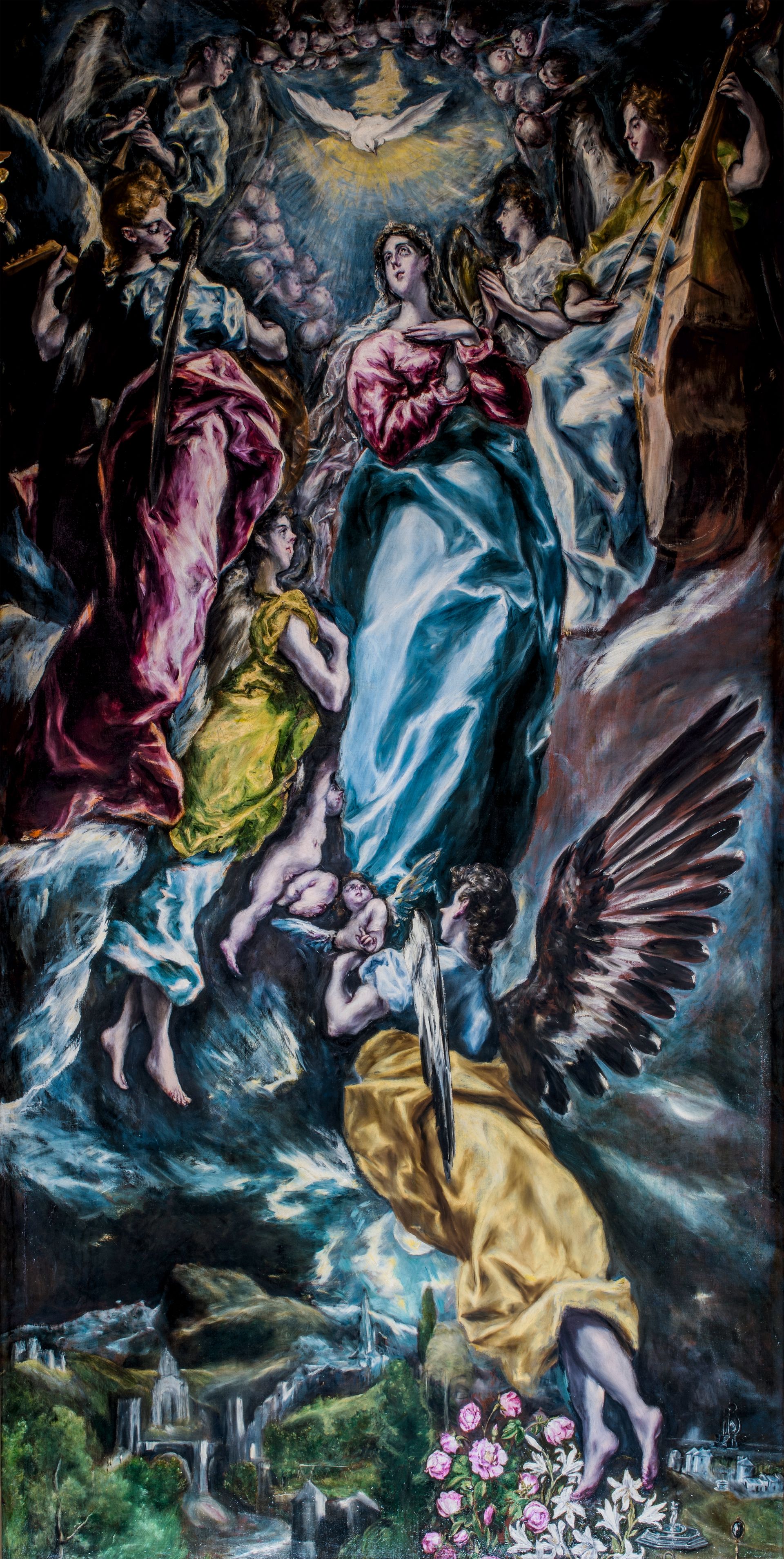 La Inmaculada Concepción de El Greco en el Museo de Santa Cruz de Toledo.
