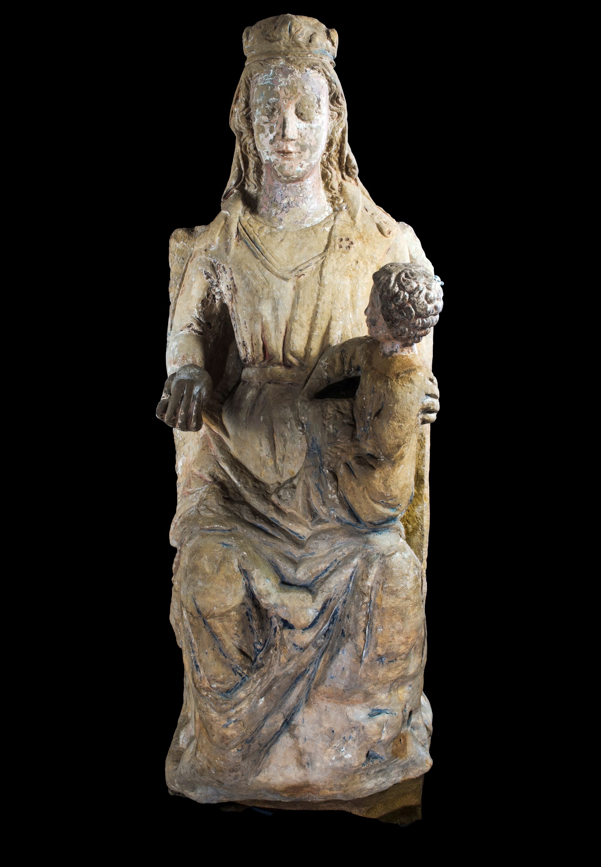 Virgen gótica del Museo Provincial de Cuenca.