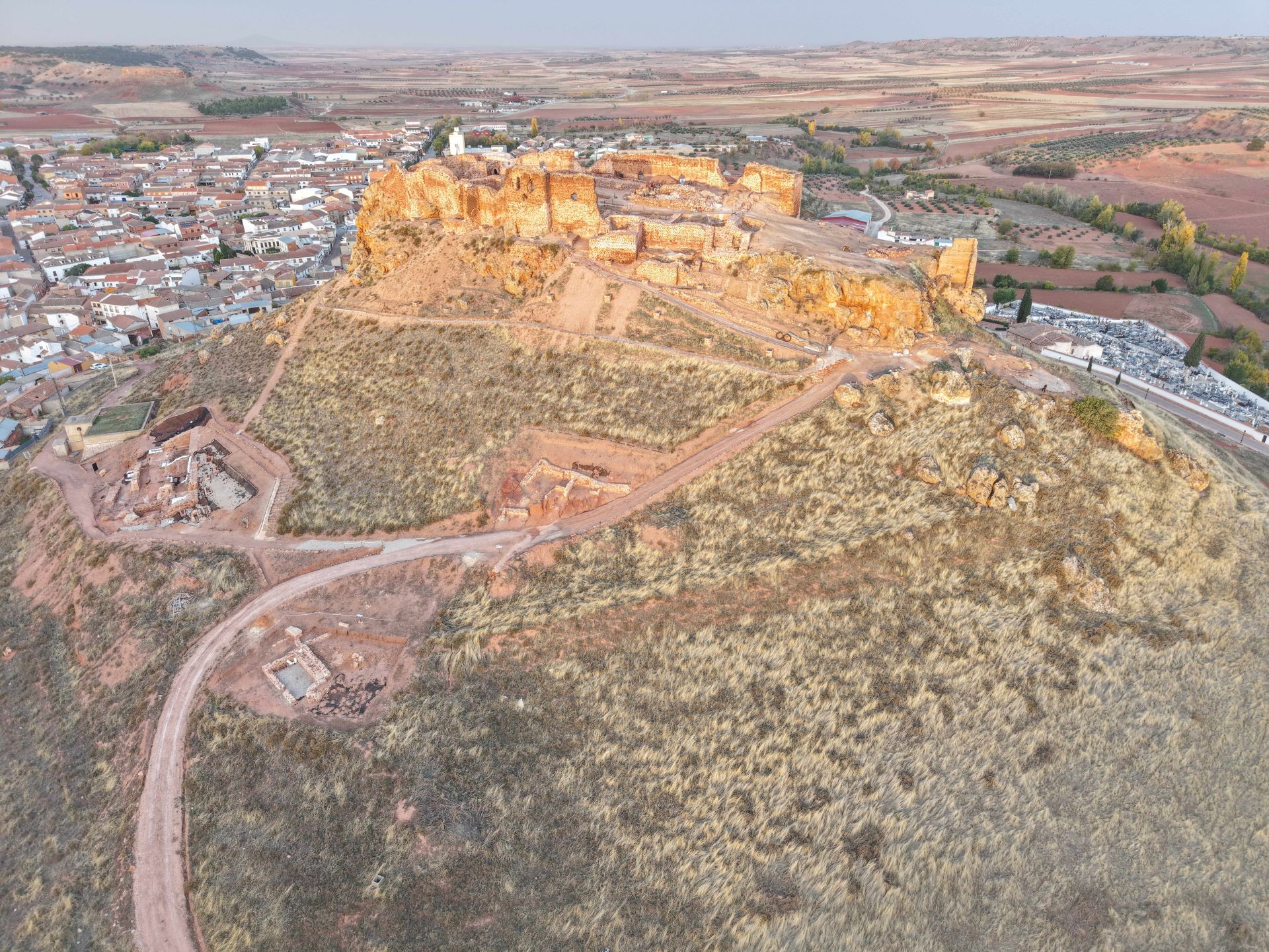 Vista del Conjunto Arqueológico del Castillo de La Estrella en la actualidad