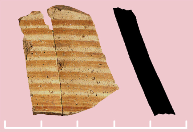 Fragmento de cotila griega protocorintia, santuario tartésico de La Bienvenida-Sisapo