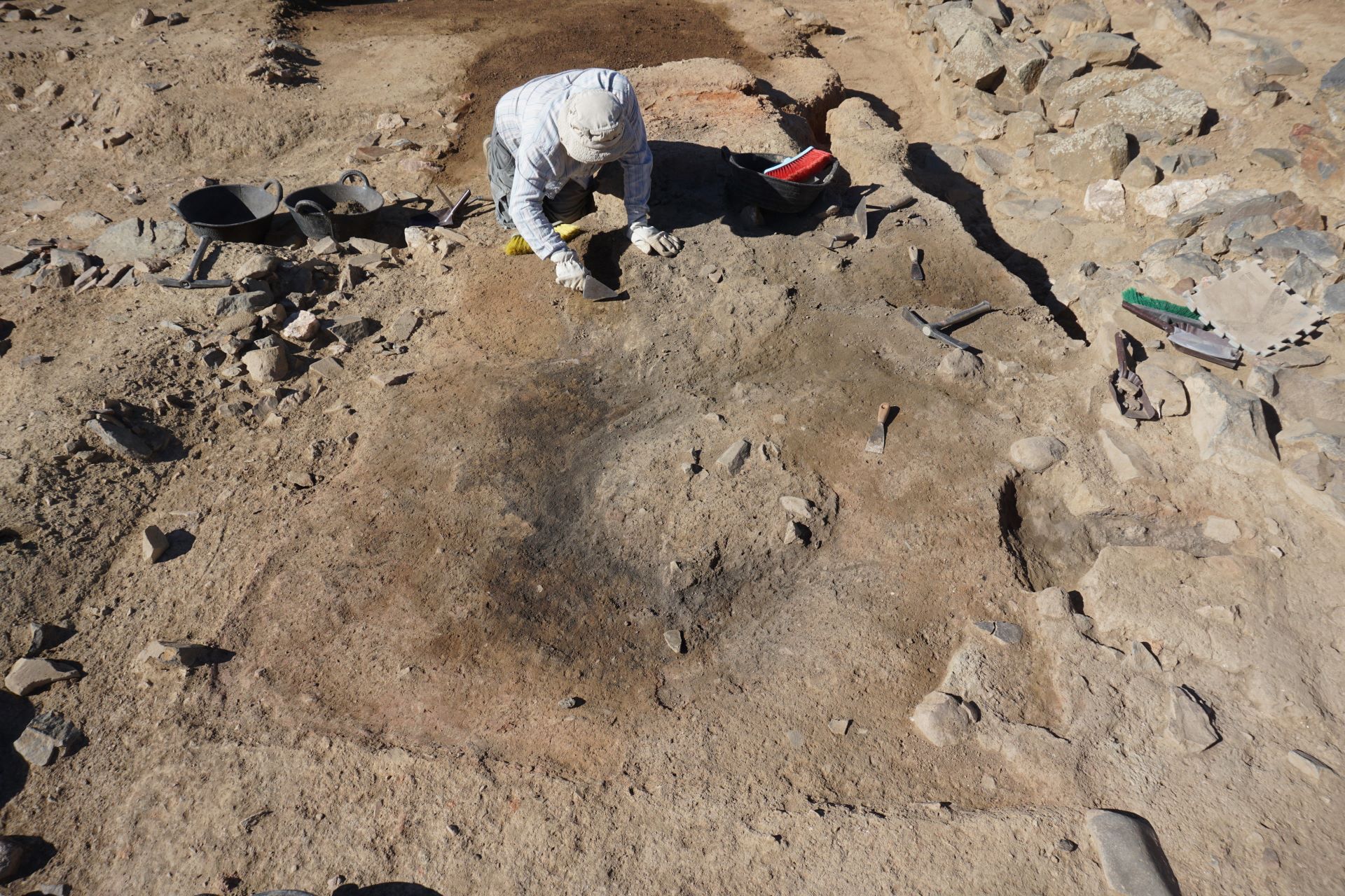 Proceso de excavación del ambiente metalúrgico del santuario tartésico de La Bienvenida-Sisapo