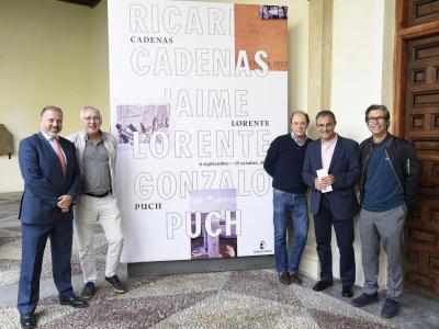 El viceconsejero de Cultura, Jesús Carrascosa, inaugura, en el Museo de Santa Cruz, la exposición Cadenas-Lorente-Puch, de Ricardo Cadenas, Jaime...
