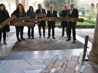 Halladas en Toledo unas tablas policromadas de finales del XV que muestran una parte poco conocida de las artes decorativas de la ciudad en la época