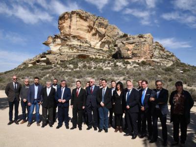 El presidente de Castilla-La Mancha, Emiliano García-Page, ha inaugurado hoy el Parque Arqueológico del Tolmo de Minateda (Hellín)