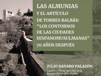 CARTEL CONFERENCIA ALMUNIAS JULIO NAVARRO RECORTADO