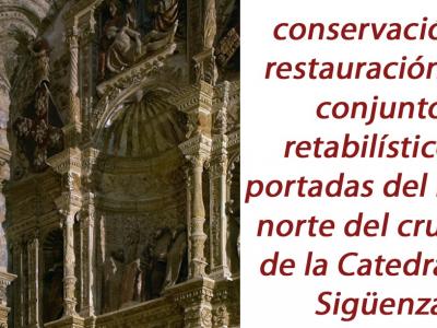 CARTEL CONFERENCIA "RESTAURACIÓN CATEDRAL SIGÜENZA" RECORTADO