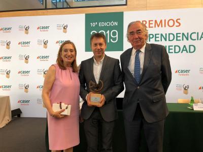 De izq. a derecha: Dª Ana Pastor, D. Julián Cano y D. Amado Franco