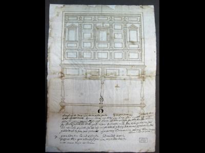  Traza de escritorio [Principios del siglo XVII] Archivo Histórico Provincial de Cuenca, Manuscritos 176
