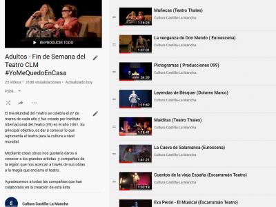 El Gobierno regional ofrece cerca de una treintena de obras teatrales online con motivo del Día Mundial del Teatro