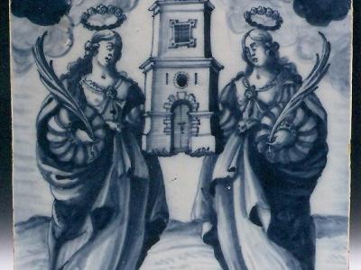 placa, santas, Justa, Rufina