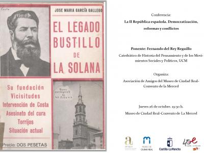 Conferencia "La II República española. Democratización, reformas y conflictos"  por Fernando del Rey Reguillo