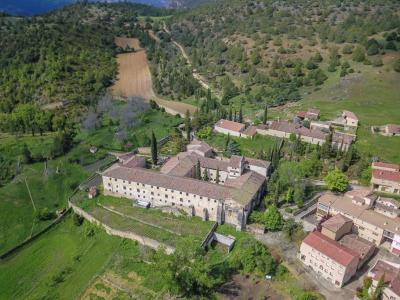 Vista aérea. Foto: Buenafuente.org. Monasterio de Buenafuente del Sistal