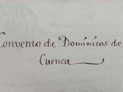 Documento del mes - Archivo Histórico de Cuenca