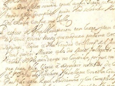 Carta de D. Félix Malo de Molina Castillo Salazar, enviada desde Lima a su hermano Carlos Malo de Molina, relatándole sus experiencias y vicisitudes en Las Indias. 1696-1699. Legado Familiar Montesoro. AHP de Guadalajara.