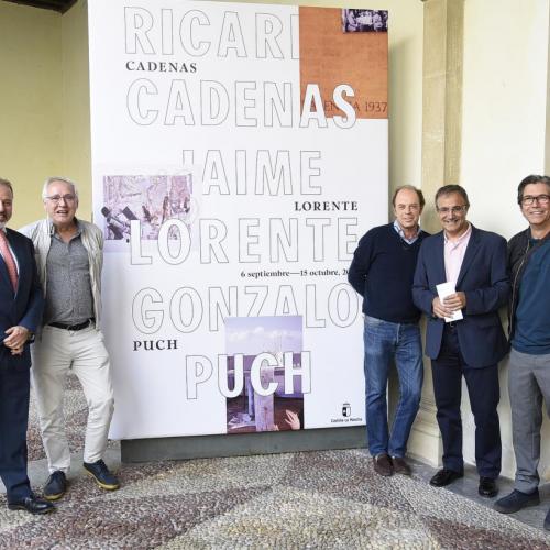 El viceconsejero de Cultura, Jesús Carrascosa, inaugura, en el Museo de Santa Cruz, la exposición Cadenas-Lorente-Puch, de Ricardo Cadenas, Jaime...