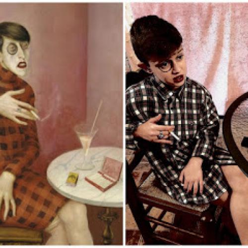 El retrato de la periodista Sylvia von Harden - Otto Dix.CEIP Jose María del Moral (Tomelloso).j