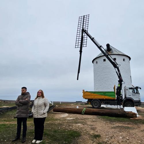 El Gobierno regional finalizará las obras de rehabilitación del Molino ‘Inca Garcilaso’ de Campo de Criptana la próxima semana 